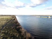 Barge on Columbia River