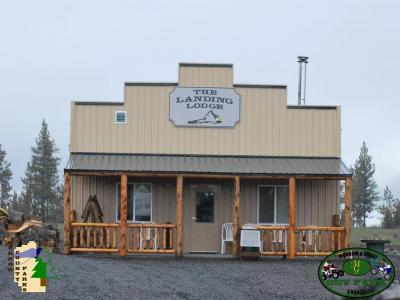 Front exterior of OHV Landing Lodge