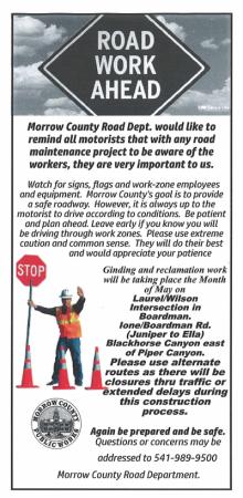 Notice for May 2017