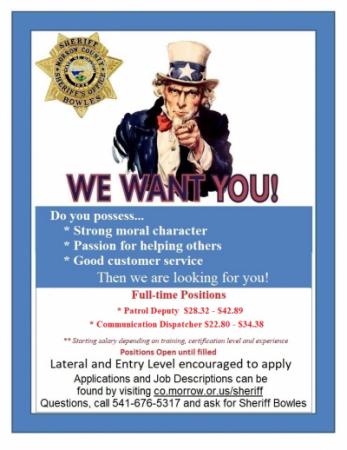 MCSO Job announcement