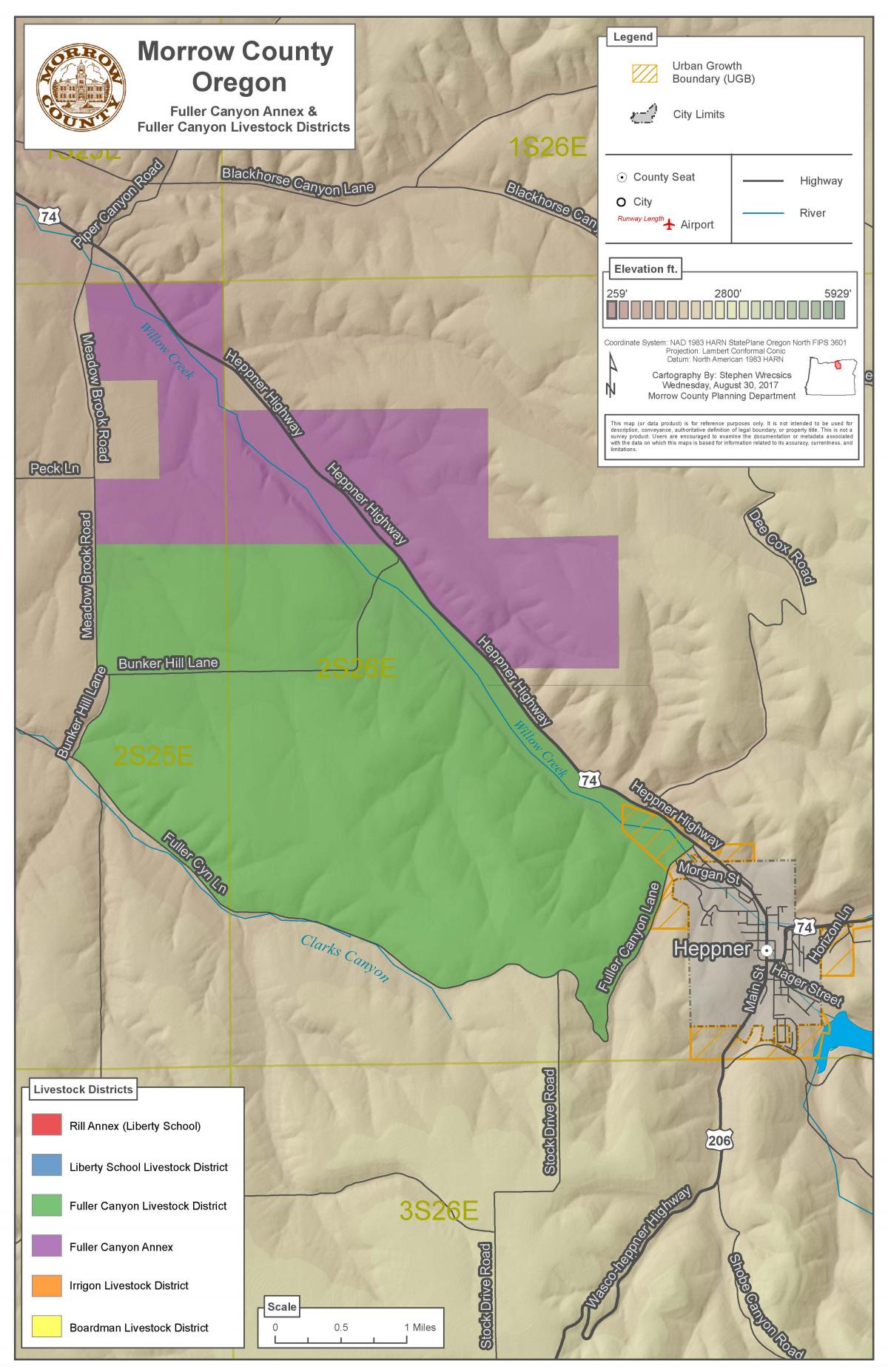 Fuller Canyon and Annex Districts