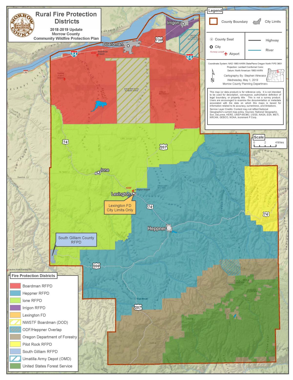 Morrow County Rural Fire Protection Districts