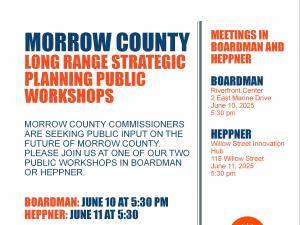 Morrow County Long Range Strategic Planning Flyer